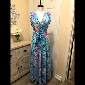 Lilly Pulitzer Destini maxi dress size 4 NWT